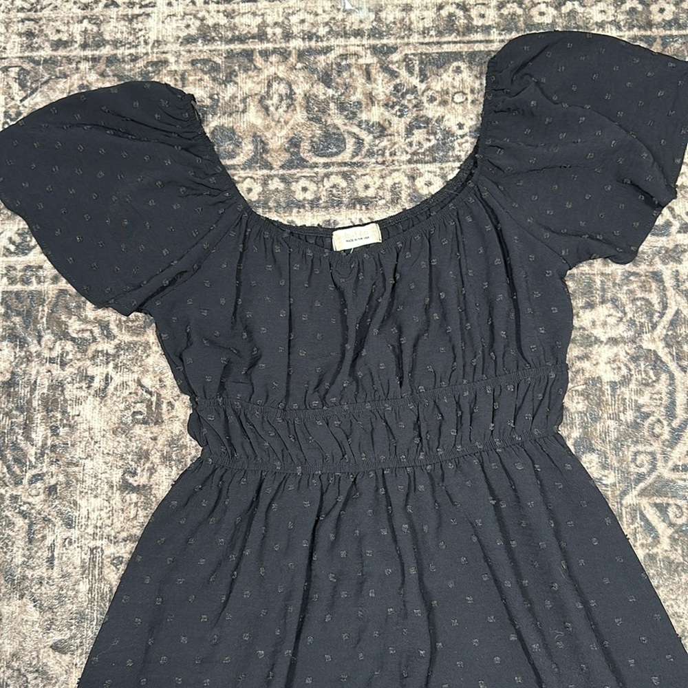 Altar'd State Dark Blue Flutter Sleeve Mini Dress - Picture 4 of 6